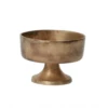 4.25"H X 6" BRONZE FINALE COMPOTE -Floral Magic accent decor 425h x 6 bronze finale compote