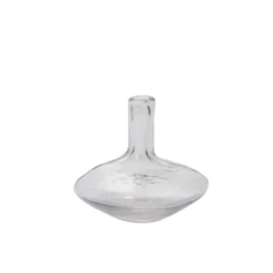4.5”h X 5” GLASS SINCERE BUDVASE
