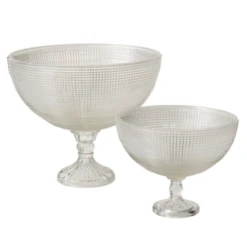 5"h X 6.25" OPULENT GLASS COMPOTE -Floral Magic accent decor 5h x 625 opulent glass compote 1