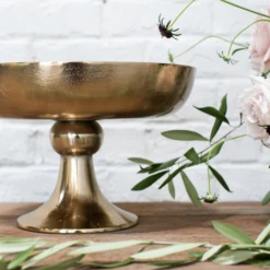 6.75"H X 7.75" COPPER METAL VIENNA COMPOTE 10 6.75"H X 7.75" COPPER METAL VIENNA COMPOTE -Floral Magic accent decor 675h x 775 copper metal vienna compot 3