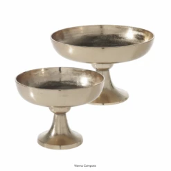 6.75"H X 7.75" COPPER METAL VIENNA COMPOTE 11 6.75"H X 7.75" COPPER METAL VIENNA COMPOTE -Floral Magic accent decor 675h x 775 copper metal vienna compot 4