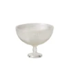 7.5”h X 8.75” CLEAR GLASS OPULENT COMPOTE