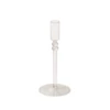 7.75”H X 3.5” CLEAR LUCASTA GLASS CANDLEHOLDER -Floral Magic accent decor 775h x 35 clear lucasta glass candleh