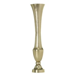 7"x 30.5”H GOLD MERCI VASE(AD)