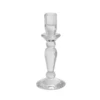 9”H X 3.5” GLASS INTERLUDE CANDLESTICK -Floral Magic accent decor 9h x 35 glass interlude candlestick