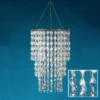 ACRYLIC CHANDELIER 10'' X 16''H 2 ACRYLIC CHANDELIER 10'' X 16''H -Floral Magic acrylic chandelier 10 x 16h