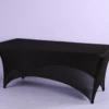 BLACK SPANDEX 8’ REC TABLE COVER 96"L X 30"W X 29"H 2 BLACK SPANDEX 8’ REC TABLE COVER 96"L X 30"W X 29"H -Floral Magic black spandex 8 rec table cover 96l x 30w x 29h