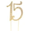 GOLD RHINESTONE CAKE TOPPER #15 2 GOLD RHINESTONE CAKE TOPPER #15 -Floral Magic gold rhinestone cake topper 15