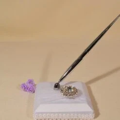 IVORY RHINESTONE CHARM PEN SET Was $24.99