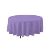 LAVENDER ROUND POLYESTER TABLE COVER 108'' -Floral Magic lavender round polyester table cover 108