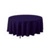 PURPLE ROUND POLYESTER TABLECOVER 90'' -Floral Magic purple round polyester tablecover 90