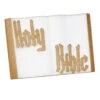 STYROFOAM BIBLE 18 X 12 X 2’’ WHITE W GOLD EDGE AND LETTERS -Floral Magic styrofoam bible 18 x 12 x 2 white w gold edge and