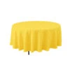 YELLOW POLYESTER TABLECOVER 90'' -Floral Magic yellow polyester tablecover 90